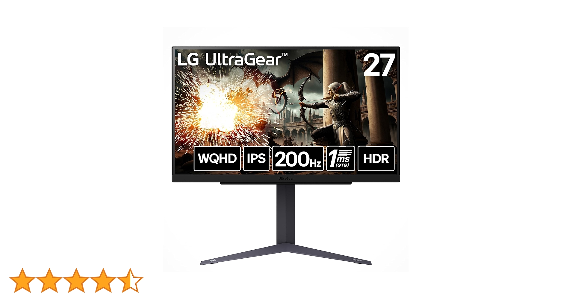 ゲーミングモニター LG UltraGear 27GS75Q-B 27.0インチ 27” UltraGear™ QHD Gaming Monitor with 165Hz Refresh Rate